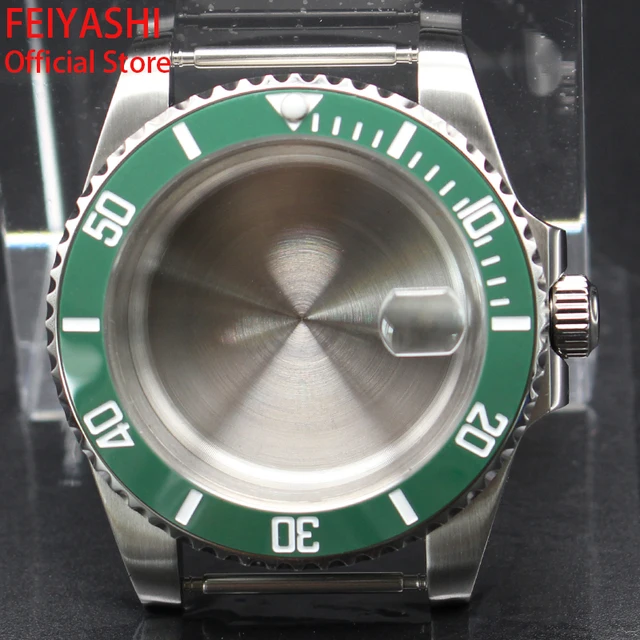 Custodie Per Orologi Da Uomo Submariner Da 40mm 38mm Lunetta In Ceramica Vetro Zaffiro Per Seiko Nh34 Nh35 Nh36 Miyota 8215 Movimento Quadrante - Foto 14