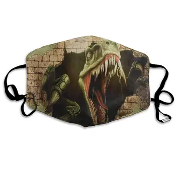 

Face Mask Fierce Dinosaur Fabulous Cycling Half Face Earloop Mouth Mask for Girls