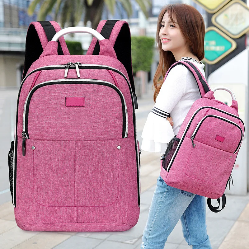 

2018 New Style Trend Korean-style Casual Travel Backpack Computer Bag School Bag USB Charging Casual Computer Bag