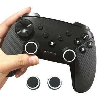 

Gamepad Thumb Stick Grip Cap Joystick Cover Case For Nintendo Switch Pro Controller Black 2pcs