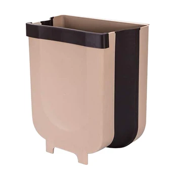 

Kitchen Cabinet Door Hanging Trash Can Collapsible Small Garbage Waste Bin for Kitchen Cabinet Door TB Sale