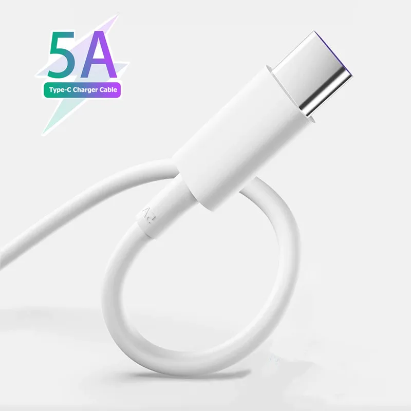 USB Type C 5A Fast Charging Cable for Huawei nova 5Z 6 7 Pro P20 30 40 Pro+ Mate 20 Honor 30s V10 V20 V30 | Мобильные телефоны и