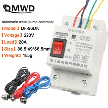 DF-96ED Automatic Water Level Controller Switch 20A 220V Water tank Liquid Level Detection Sensor Water Pump Controller 2m wires