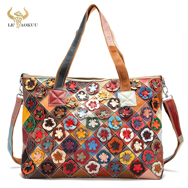  Women Multicolor Shell Bag Genuine Leather Cute Tote Bag  Colorful Handbag Purses (Butterfly-Multicoloured-S) : Clothing, Shoes &  Jewelry
