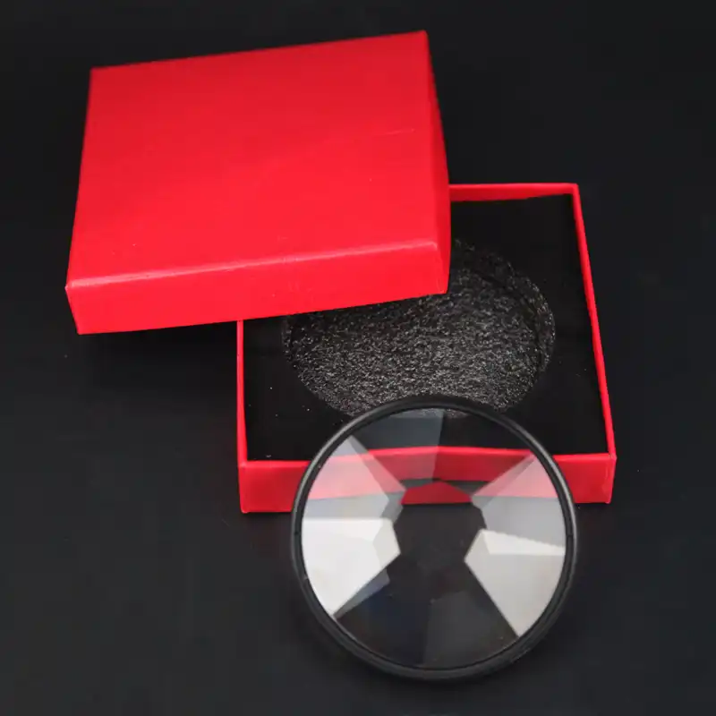 Câmera de vidro 77mm caleidoscópio prisma filtro fotografia primeiro foque filme e televisão adereços slr acessórios filtro