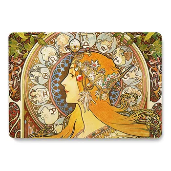 

Alphonse Mucha Alfons Pattern Laptop Case For Apple MacBook Retina Air 11 12 13.3 New Pro 15.4 16 inch Cover shell