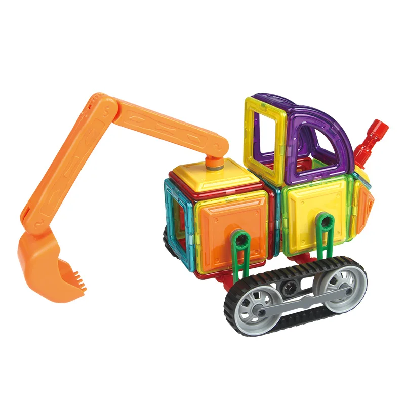 BD бренд 162 шт. магические магнитные блоки инженерный грузовик 3D DIY игрушки Магнитные строительные блоки игрушки