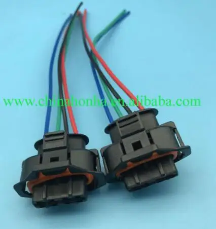 2 with wire 2 шт. 4 контактные разъемы косичка жгут компактный штекер 3,5 мм разъем комплект с проводом/с провод 1928403736 1 928 403 736 - Название цвета: 2 with wire
