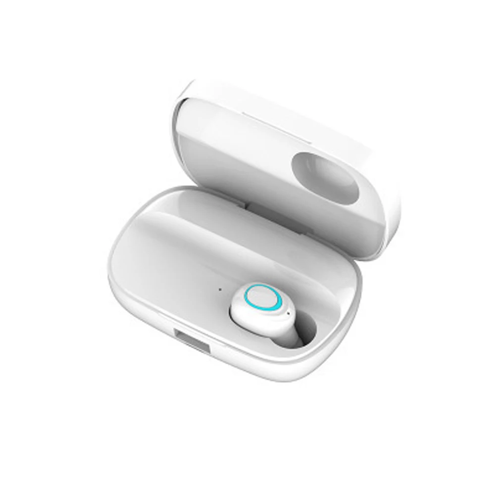 White Single Ear S11 Bluetooth 5,0 TWS наушники настоящие Беспроводные наушники с двойным микрофоном музыкальные наушники-вкладыши спортивные наушники для близнецов зарядная коробка - Цвет: White Single Ear