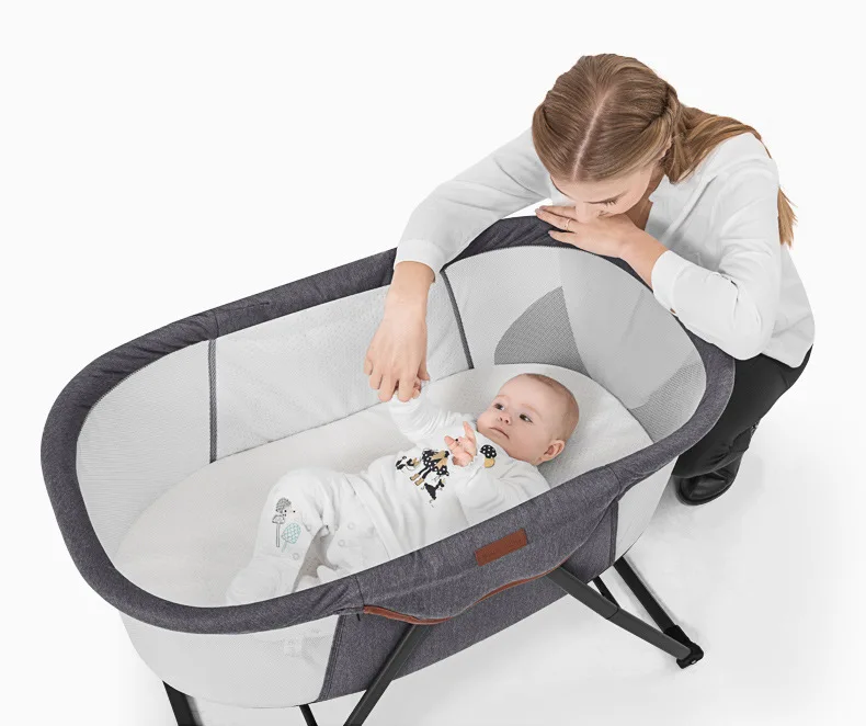 Seebaby 4 в 1, Детский шейкер, светильник, переносная детская кроватка, детская корзина для сна, детское гнездо с москитной сеткой