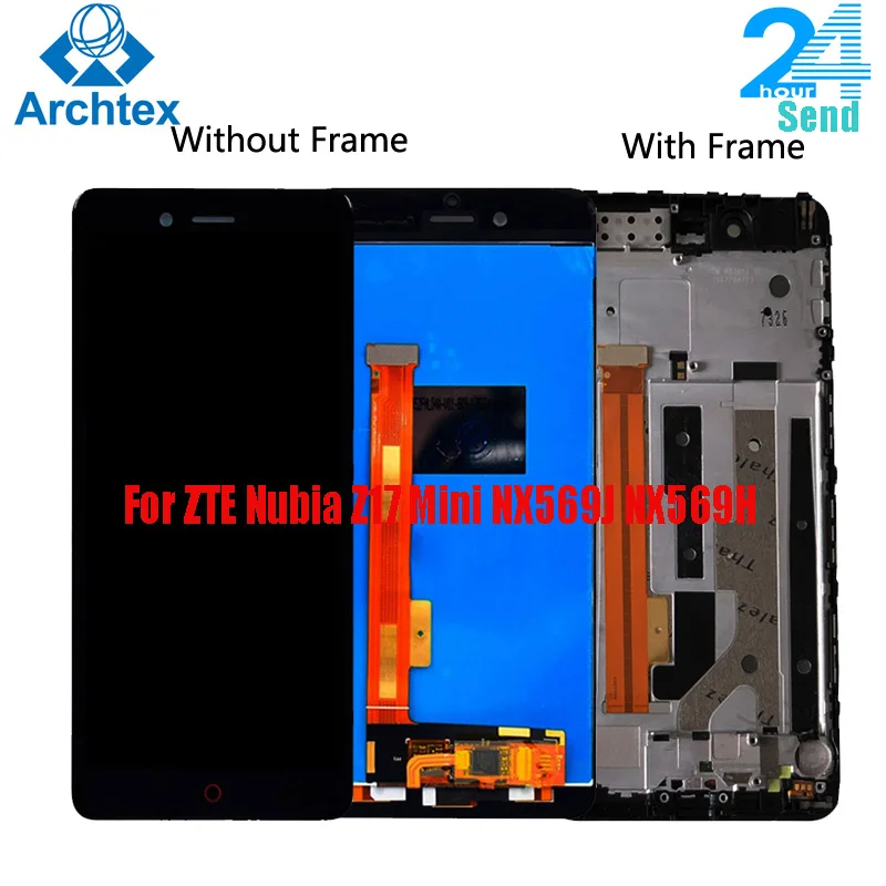 

5.2 inch For ZTE Nubia Z17 mini NX569J NX569H LCD Display Screen Touch Assembly LCD Digitizer Touch Screen Parts + Frame