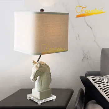 

Postmodern LED Table Lamp Lighting Retro Decor Horse Head Table Decor Lamp Study Bedside Bedroom Hotel Living Room Reading Light