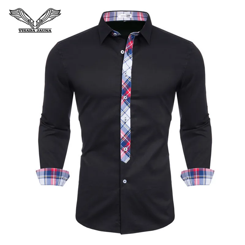 New Arrival 2019 White Shirt Men Long Sleeve Business Casual
