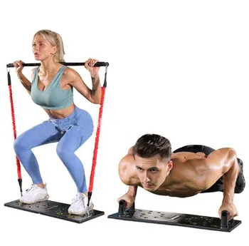 

Push Up Rack Board Fitness Exercise Push-up Stands Resistance Gym Exercise Pull Rope Muscle Training Bar