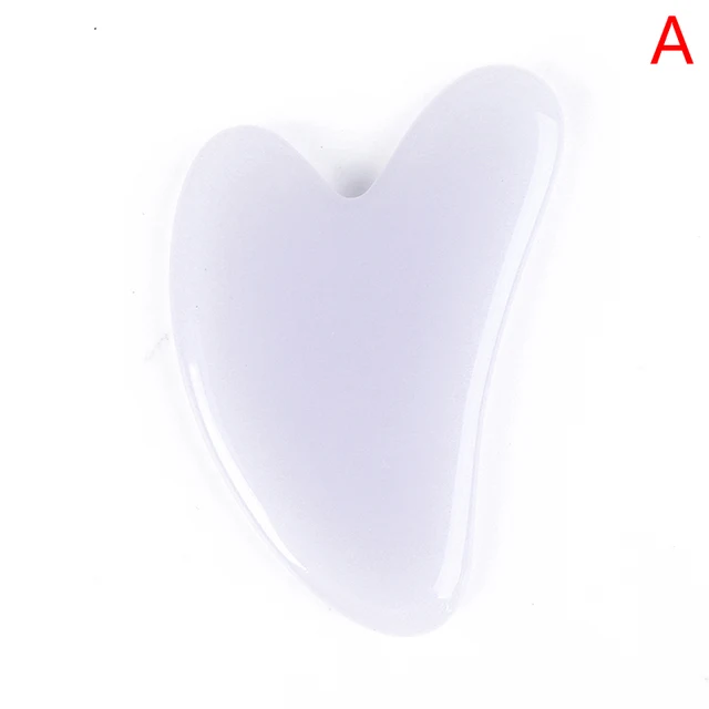 1pc Heart Shape SPA Massage Beeswax Gua sha Scraping Massage Scraper Face Massager Acupuncture Guasha Board Massager for face Beeswax