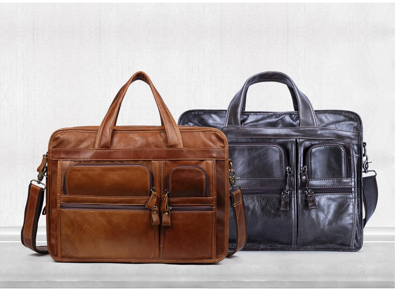 JOGOJOS Мужские портфели из натуральной кожи 15,6 ", повседневные сумки для ноутбука, модные сумки через плечо, мужская женская сумка дорожная