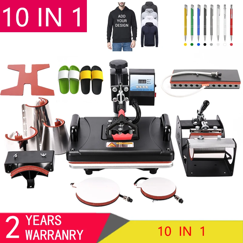 10 in 1 Combo Heat Press Machine Sublimation Heat
