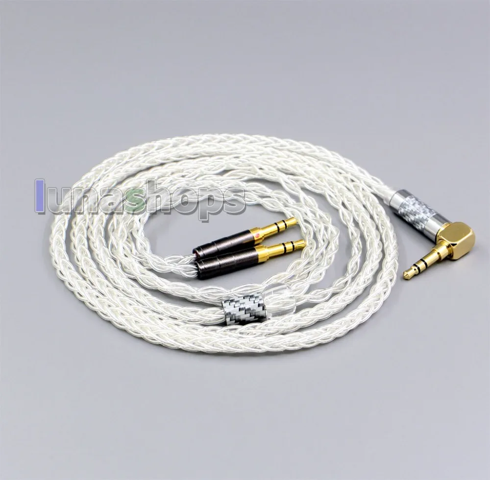 LN006429 99 XLR Pure Silver 8 Core Headphone Cable For Denon AH D600 D7100 Hifiman Sundara Ananda HE1000se HE6se he400 arya
