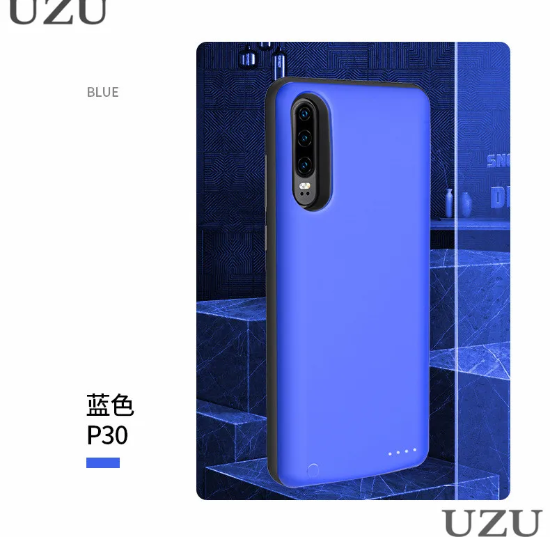 5000 мА/ч чехол с зарядным устройством для huawei P30 с мягкой рамкой, внешняя портативная беспроводная зарядная крышка для huawei P30, роскошная