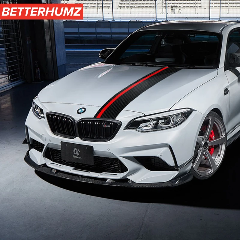 BetterHumz наклейка для стайлинга двигателя полоса бампер крышка BMW E90 E46 E39 F10 F07 F20 F25 F26