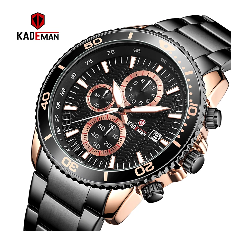 

861 Kademan Top Brand Luxury Watch 2019 New Fashional Sport Watch Time And Date Clock New Model