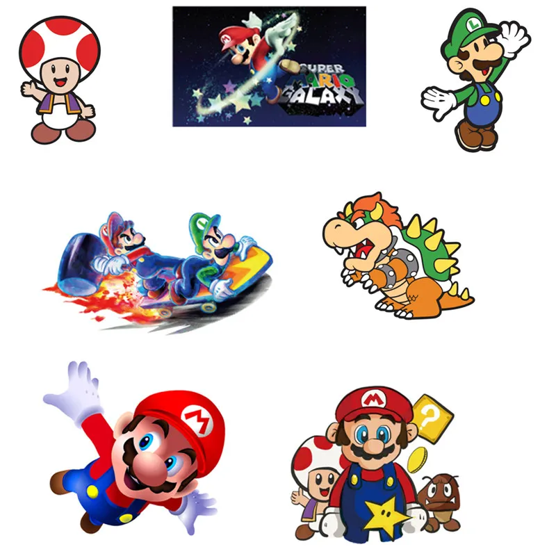 1 шт. Новое поступление наклейка Термотрансферная Супер Марио аппликация сделай