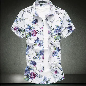 

MODA VELOCE Men Shirt Short Sleeve Wholesale Men Shirt Cotton Beach Shirts Men