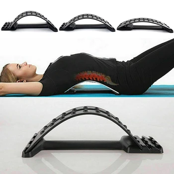 

Magic Back Stretcher Posture Corrector Lower Lumbar Massager Pain Relief Spine Support Extender
