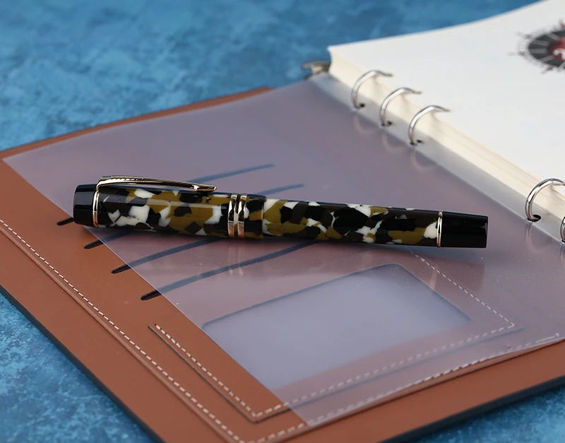 Авторучка Moonman M600S перьевая ручка Celluloid RIDIUM Fine Nib 0 5 мм отличная мода Офисная для