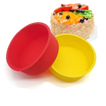 

Random Color Silicone Cake Round Shape Mold Kitchen Bakeware DIY Desserts Baking Mold Mousse Cake Moulds Baking Pan Tools