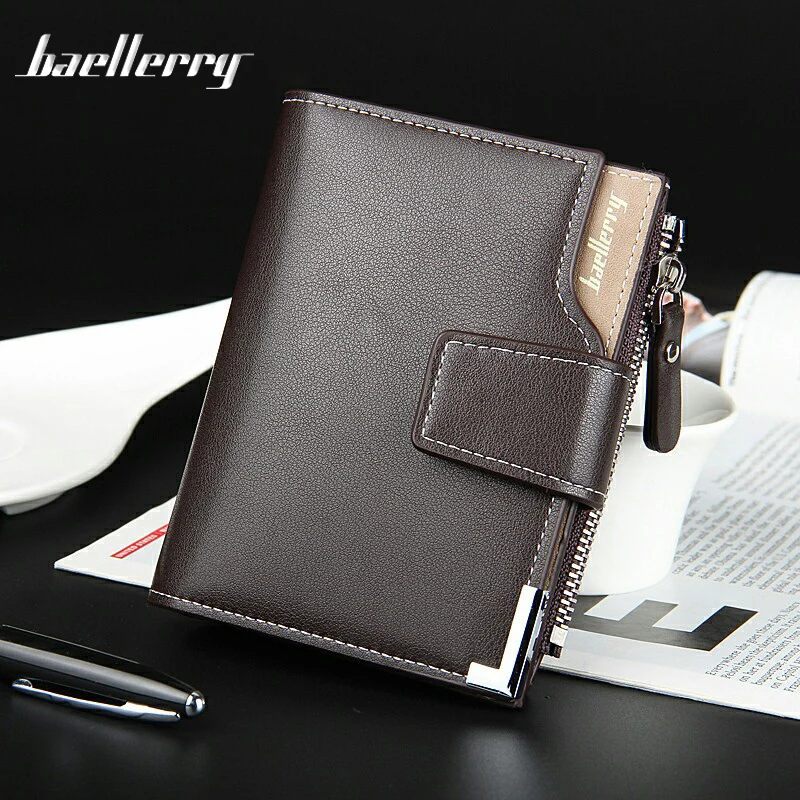 

Baellerry Brand 2019 Luxury Leather Men Wallet Small Short Fashion PU Gentleman High Quality Men Purses