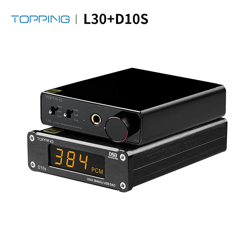 Усилитель для наушников TOPPING L30 + USB DAC Hi Fi аудио декодер D10s TOPPING|Цифро-аналоговые