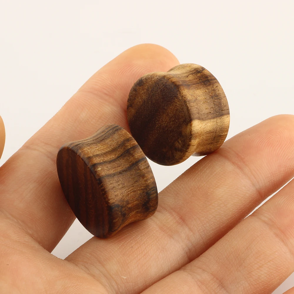 JUNLOWPY Stone Acrylic Wood Stainless Plugs and Tunnels Ear Gauges Stretcher Piercings Earring Expander Body Jewelry 2pcs 6-20mm