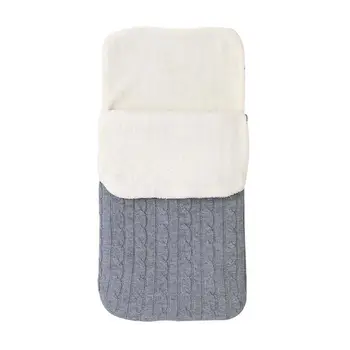 

Baby Sleeping Bags Newborn Swaddle Wrap Envelopes Autumn Winter Soft Warm Knitted Infant Kids Bebes Stroller Sleep Sack 0-6Month