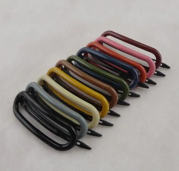 Multi Hairpins 10 шт. 2,8 см* 9,0 см лесные цвета ажурное овальное Акриловые зажимы для волос для женщин девочек заколки для волос аксессуары для волос - Цвет: Multi Hairpins