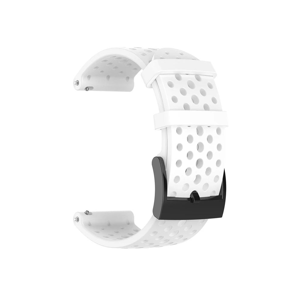 Белый Ремешок для наручных часов для Suunto Spartan Sport/Sport наручные часы hr для Suunto 9 baro/D5 силиконовый спортивный браслет - Цвет: Белый