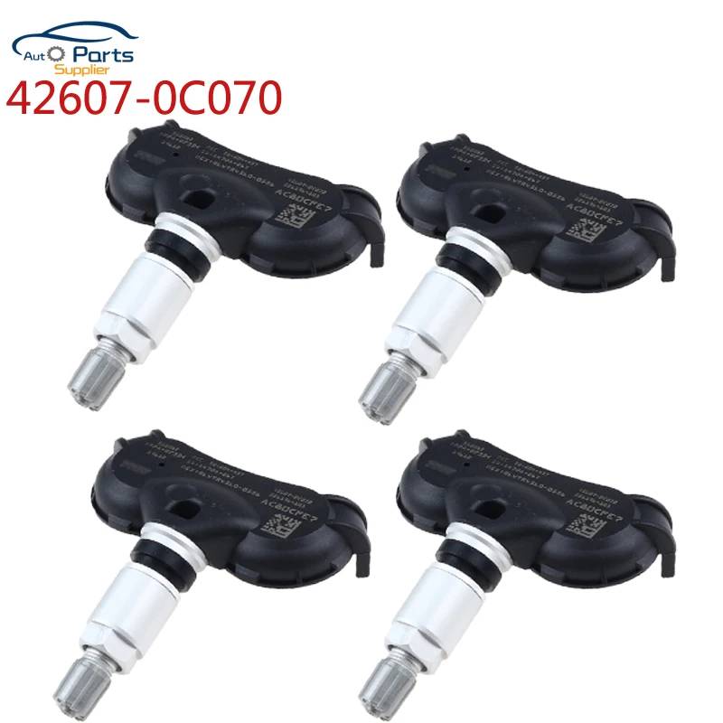 

4pcs 42607-0C070 426070C070 42607-0C050 42607-08010 For TOYOTA SIENNA TUNDRA SEQUOIA TPMS Tire Pressure Monitoring Sensor 315MHZ