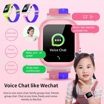 

Q18 Children Kids Smart Watch IP67 Waterproof 2G SIM Card Clock LBS Tracker Camera SOS Call Location Reminder Anti-Lost Baby Kid