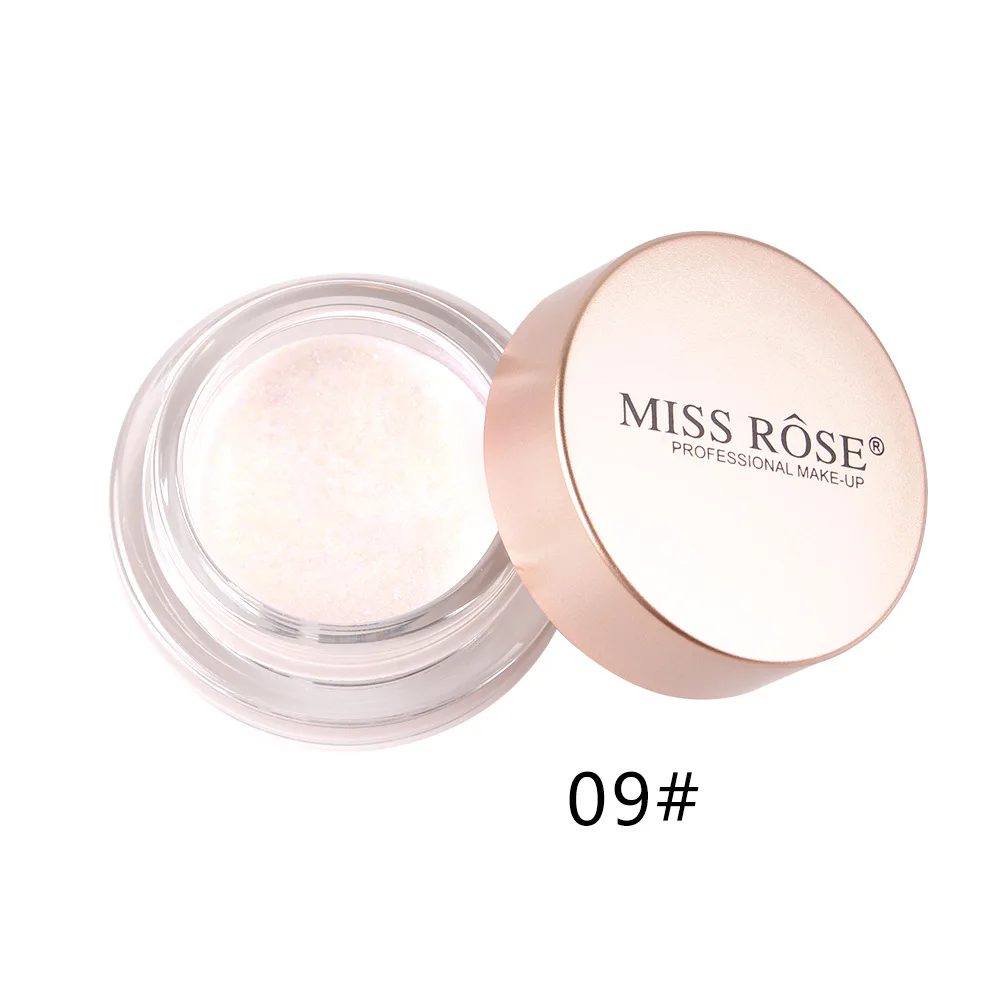 MISS ROSE тени для век розовые, Красочные золотые Конг тени для век Bling High Gloss блеск для лица жидкая пудра праздничный макияж