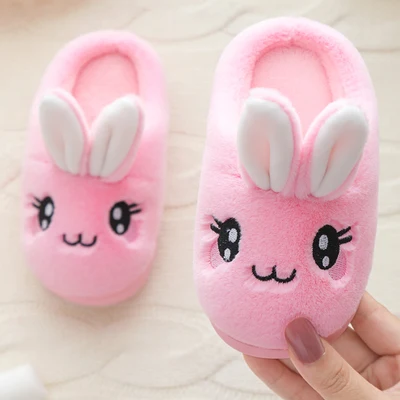 children's sandals 2021Kids Slippers Winter Children Cute Cotton Shoes Bag Heel Warm Furry Soft Bottom Non-slip Baby Girls Boys Slippers Kids Shoes girls shoes Children's Shoes