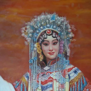

Beijing opera figure oil on canvas hand paint