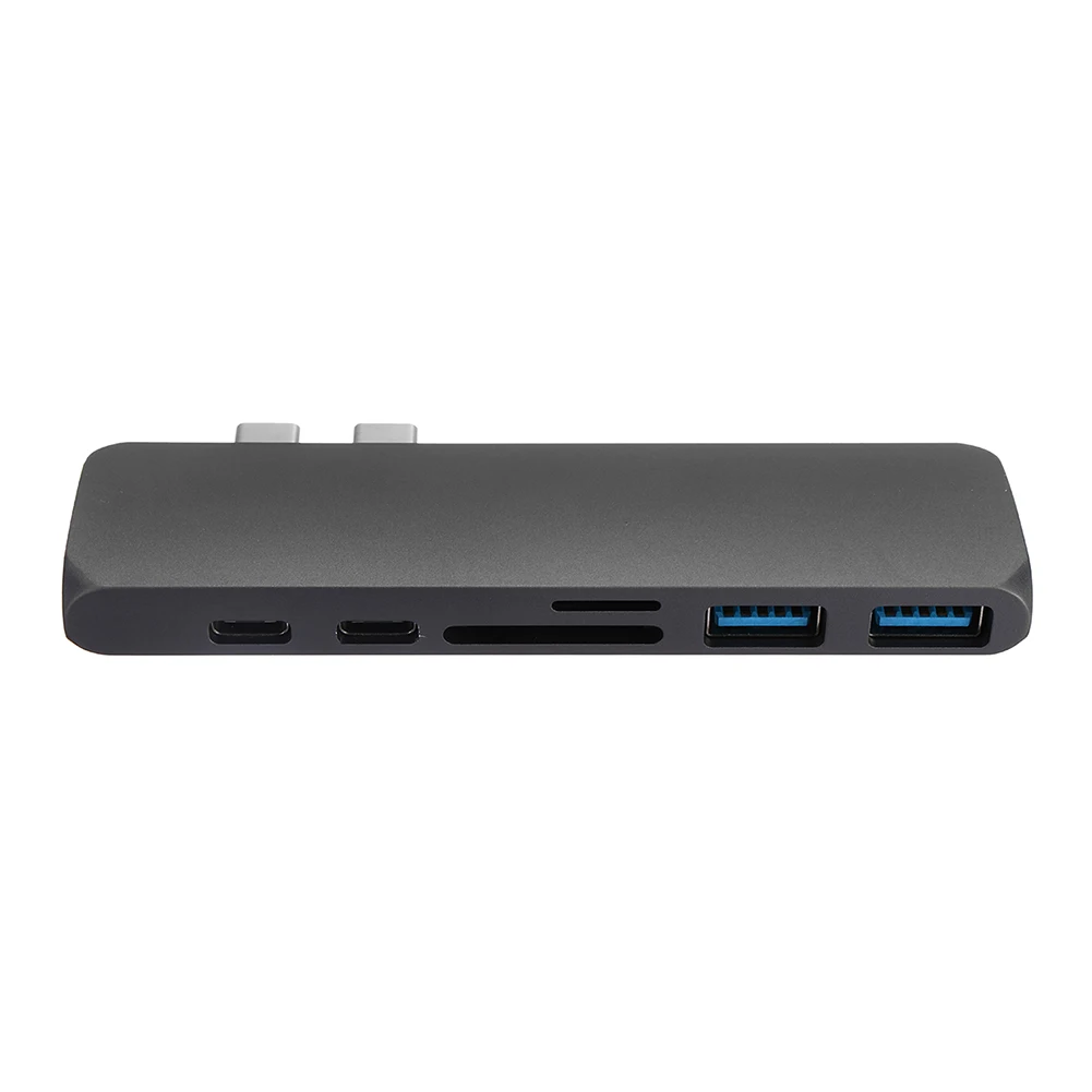 7 в 1 HDMI++ TF+ 2xUSB3. 0+ 2xPD Тип-C быстрая концентратор-картридер адаптер