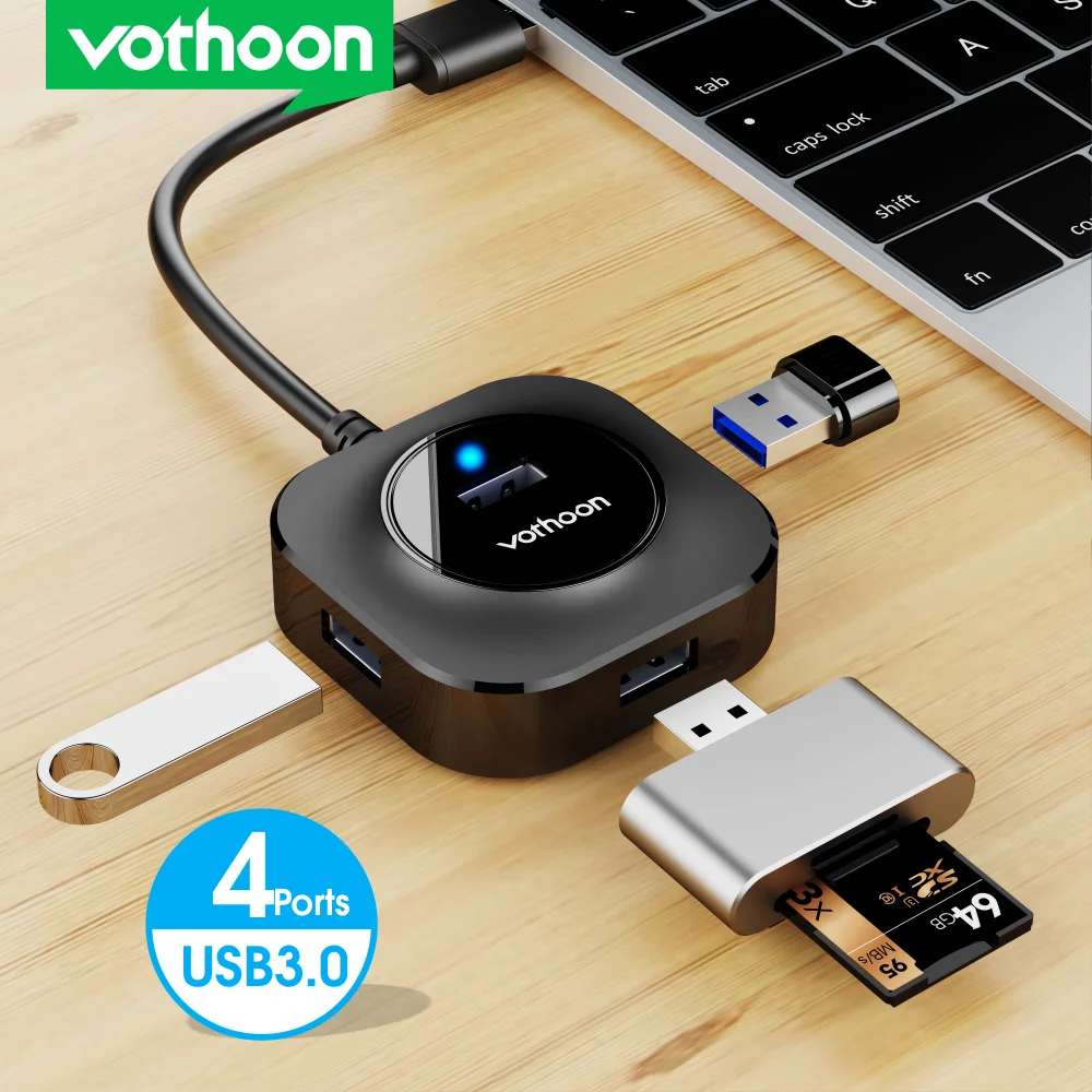 Splitter-Switch Laptop-Accessories Computer Usb-Hub Charging-Port Micro-Usb Vothoon 4