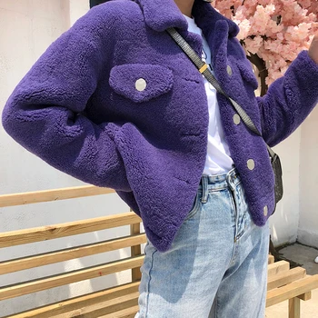 

Real Fur Coat Women Sheep Shearing Winter Coat Women Korean Fashion 100% Wool Jacket for Women Clothes 2020 HYY-PIC618 YY900