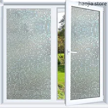 Новая термопереводная виниловая оконная пленка, 60*200 см мозаичная матовая пленка для окна, радужная непрозрачная Электростатическая пленка