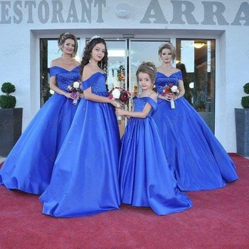 royal blue flower girl dresses cheap