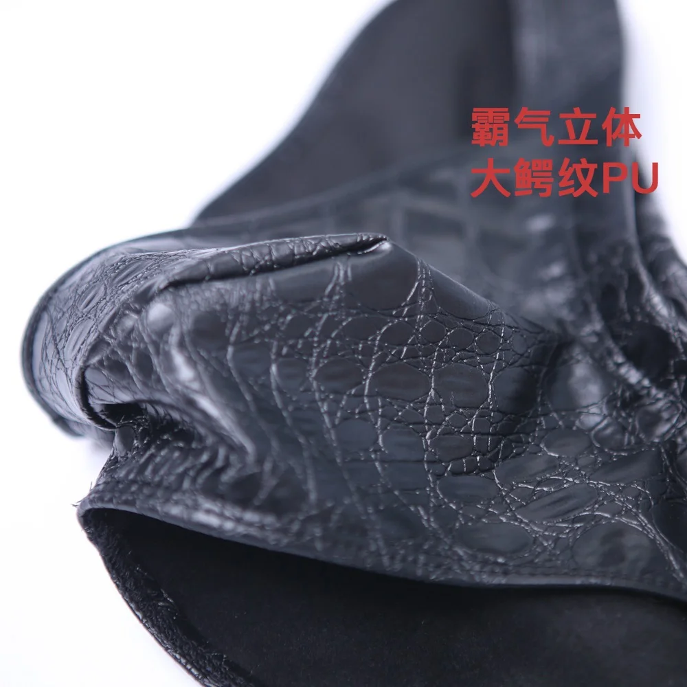 Men Sexy Faux Leather Shorts Low Waist Stylish Black Summer