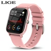 LIGE New P8 1.4 inch Full Touch Women Digital Watches Waterproof Sports For xiaomi iPhone Multifunctional  Electronic Watch Men 1