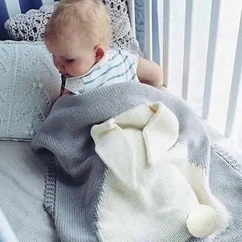 

Knitted Blanket Newborn Swaddle Wrap Soft Infant Toddler Sofa Bedding Quilt Sleeping Blankets Baby Outdoor Stroller Accessory