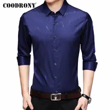 COODRONY, Мужская Уличная рубашка, модная, с рисунком, с длинным рукавом, рубашка для мужчин,, Новое поступление, осень, повседневные рубашки, Camisa Masculina 96075